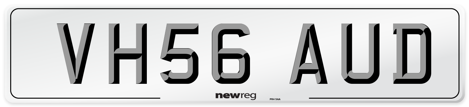 VH56 AUD Number Plate from New Reg